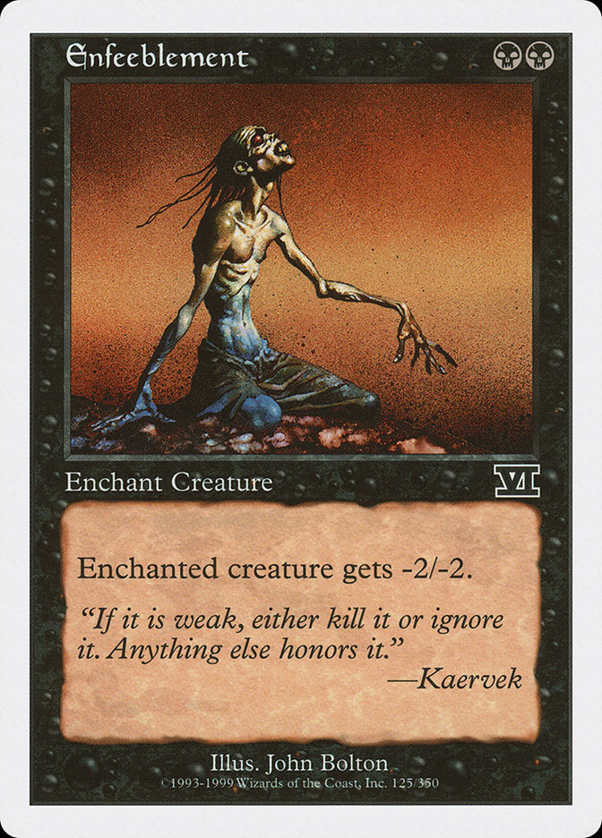 Enfeeblement [Classic Sixth Edition] | Good Games Adelaide SA