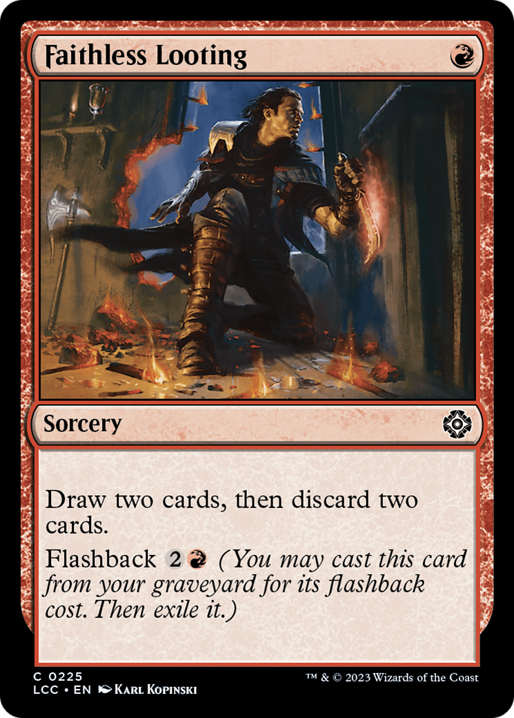Faithless Looting [The Lost Caverns of Ixalan Commander] | Good Games Adelaide SA