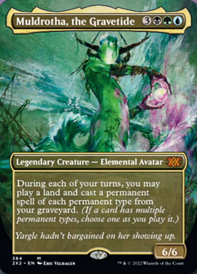 Muldrotha, the Gravetide (Borderless Alternate Art) [Double Masters 2022] | Good Games Adelaide SA