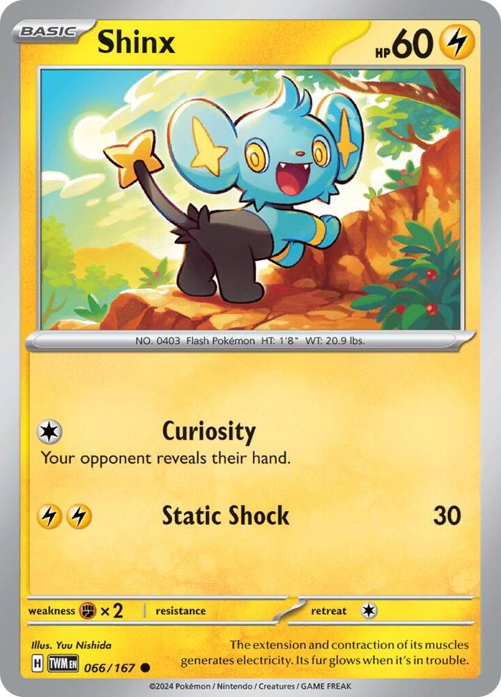 Shinx 066/167 (SV06: Twilight Masquerade)  | Good Games Adelaide SA