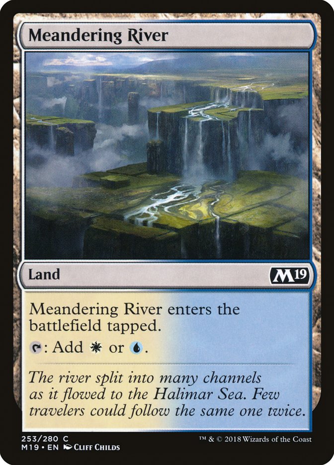 Meandering River [Core Set 2019] | Good Games Adelaide SA
