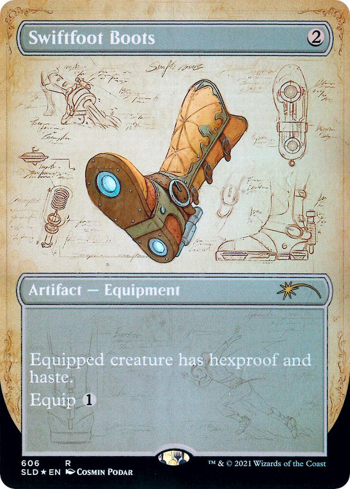 Swiftfoot Boots 606 (Secret Lair Drop Series)  - Foil | Good Games Adelaide SA