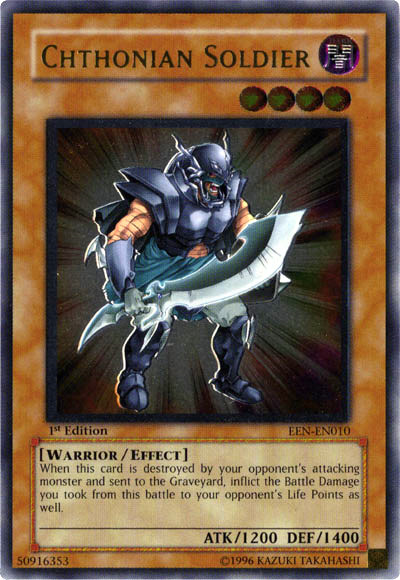 Chthonian Soldier [EEN-EN010] Ultimate Rare | Good Games Adelaide SA
