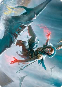 Umara Mystic Art Card Gold Stamped Signature 80 (Art Series: Zendikar Rising)  | Good Games Adelaide SA