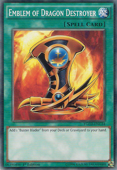 Emblem of Dragon Destroyer [YGLD-ENC34] Common | Good Games Adelaide SA