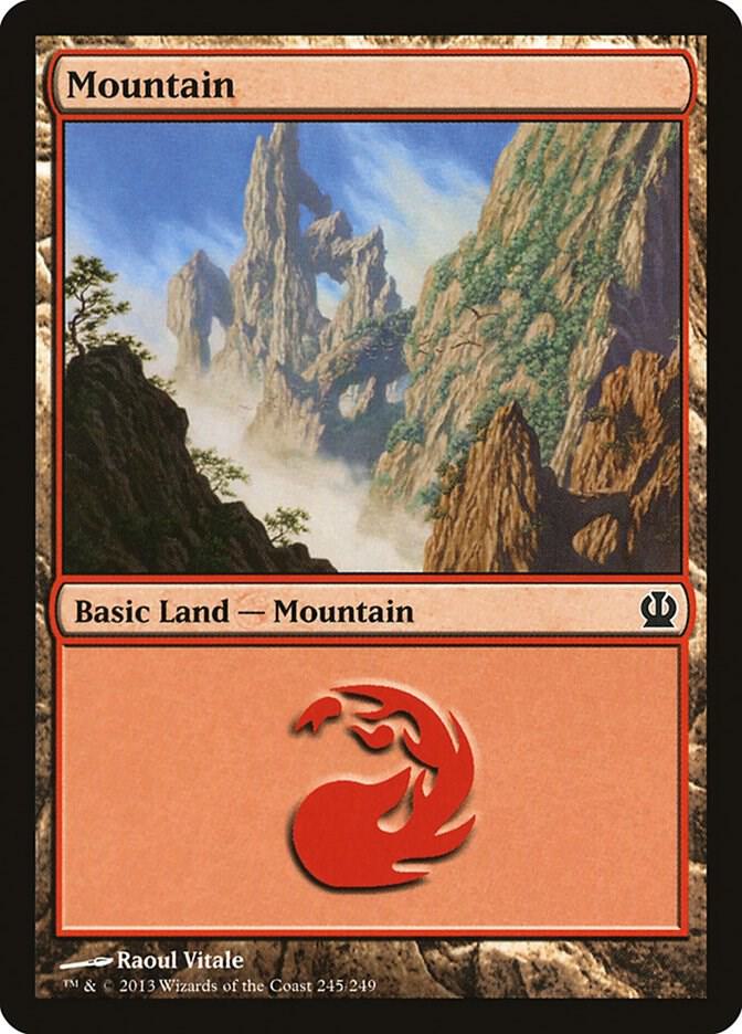 Mountain 245 (Theros)  - Foil | Good Games Adelaide SA