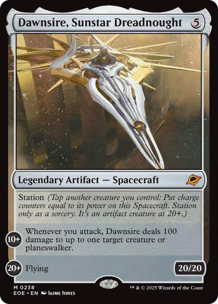 Dawnsire Sunstar Dreadnought 238 (Edge of Eternities)  - Foil | Good Games Adelaide SA