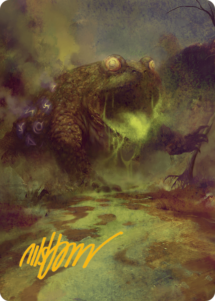 The Gitrog Monster Art Card (Gold-Stamped Signature) [Bloomburrow Art Series] | Good Games Adelaide SA