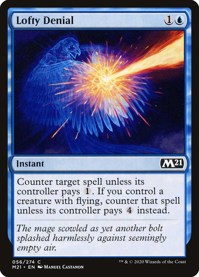 Lofty Denial 56 (Core Set 2021)  - Foil | Good Games Adelaide SA
