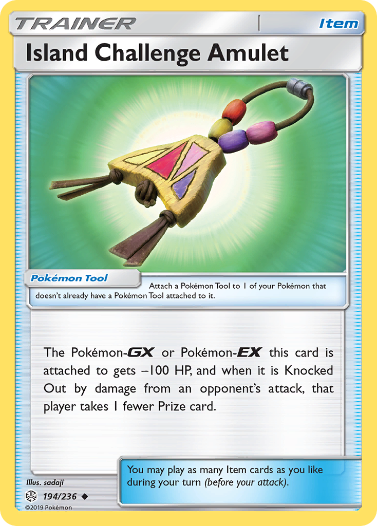 Island Challenge Amulet (194/236) [Sun & Moon: Cosmic Eclipse] | Good Games Adelaide SA