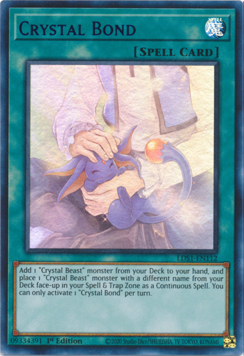 Crystal Bond (Blue) [LDS1-EN112] Ultra Rare | Good Games Adelaide SA