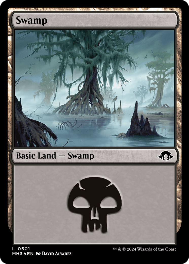 Swamp (0501) (Ripple Foil) [Modern Horizons 3] | Good Games Adelaide SA