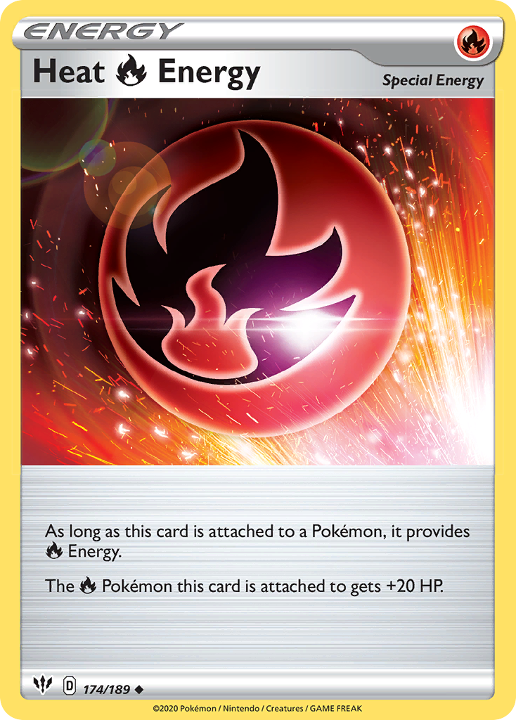 Heat Fire Energy (174/189) [Sword & Shield: Darkness Ablaze] | Good Games Adelaide SA