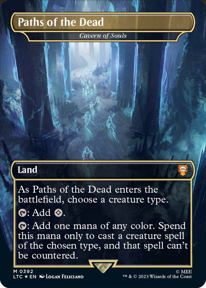 Paths of the Dead Cavern of Souls 392 (Commander: The Lord of the Rings: Tales of Middle-earth)  - Borderless Surge Foil | Good Games Adelaide SA