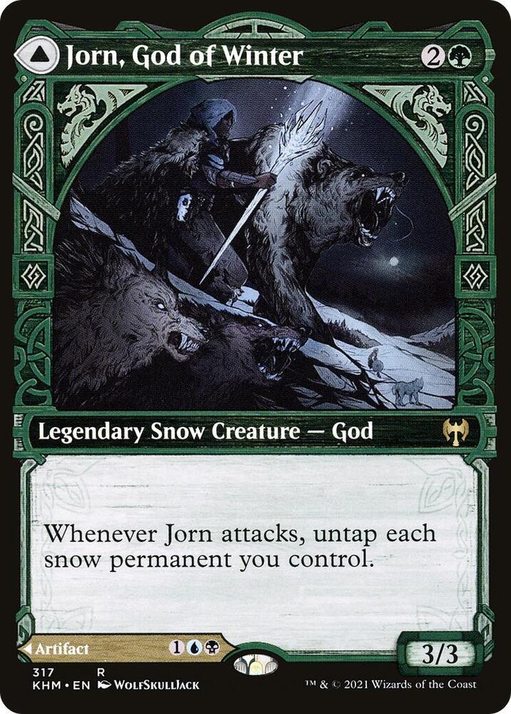 Jorn, God of Winter // Kaldring, the Rimestaff 317 (Kaldheim)  - Showcase | Good Games Adelaide SA