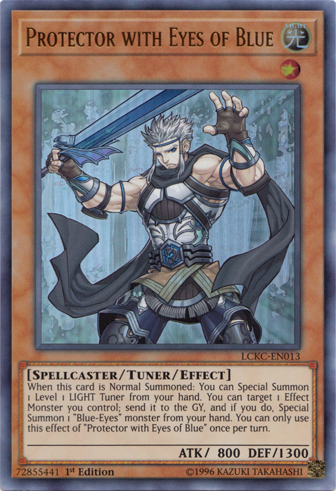 Protector with Eyes of Blue [LCKC-EN013] Ultra Rare | Good Games Adelaide SA