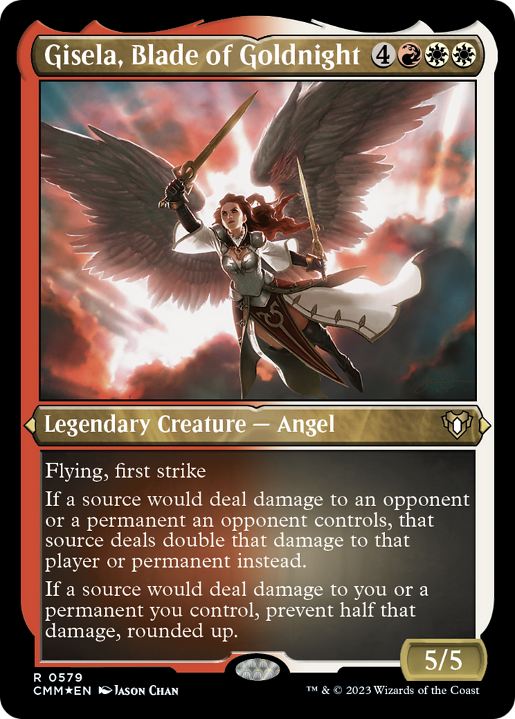 Gisela, Blade of Goldnight (Foil Etched) [Commander Masters] | Good Games Adelaide SA