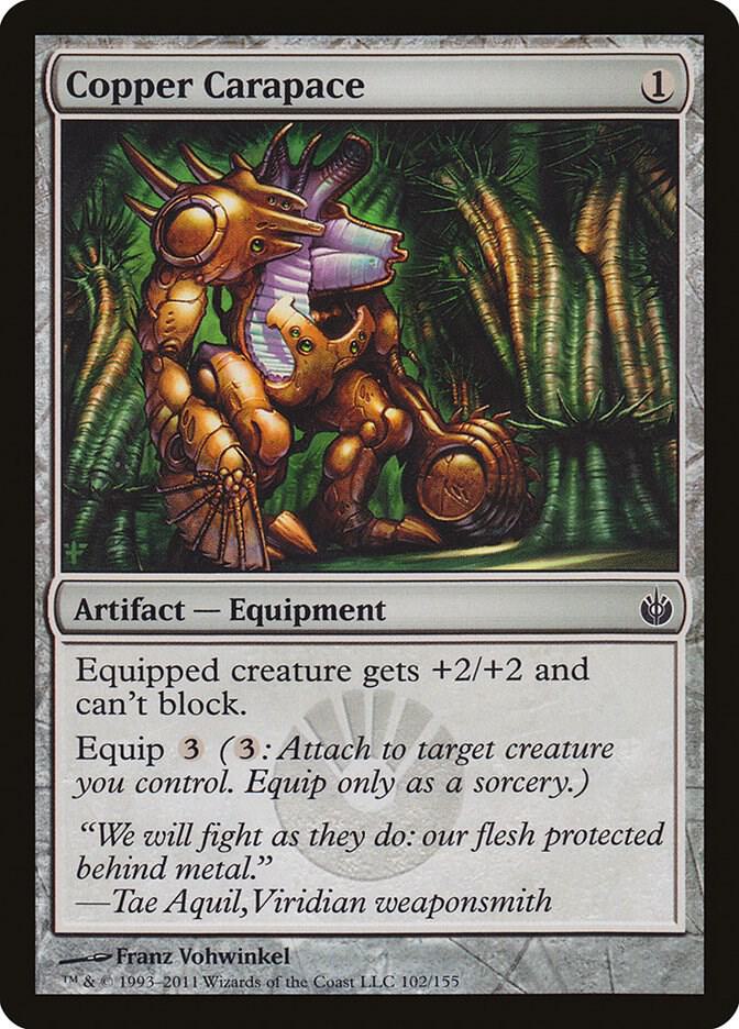 Copper Carapace 102 (Mirrodin Besieged)  - Foil | Good Games Adelaide SA