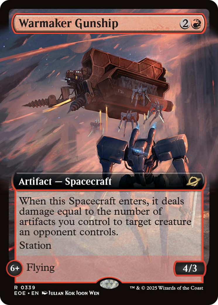 Warmaker Gunship (Extended Art) [Edge of Eternities] | Good Games Adelaide SA