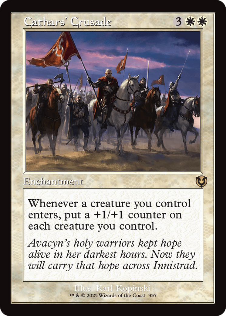 Cathars' Crusade (Retro Frame) [Innistrad Remastered] | Good Games Adelaide SA