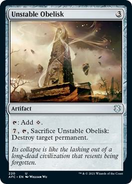 Unstable Obelisk 220 (Commander: Adventures in the Forgotten Realms)  | Good Games Adelaide SA