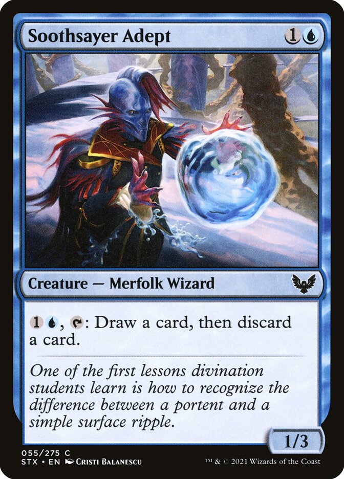 Soothsayer Adept 55 (Strixhaven: School of Mages)  - Foil | Good Games Adelaide SA