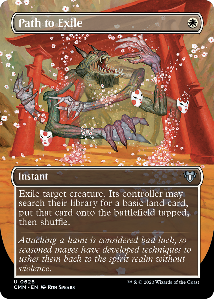 Path to Exile (Borderless Alternate Art) [Commander Masters] | Good Games Adelaide SA