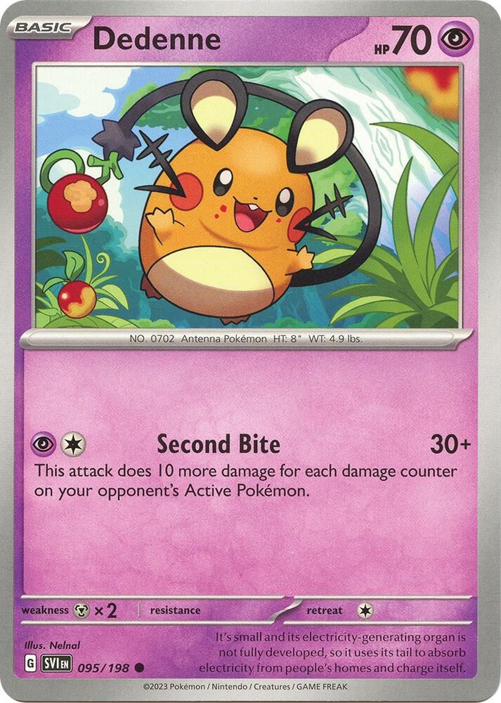 Dedenne 095/198 (SV01: Scarlet & Violet Base Set)  | Good Games Adelaide SA