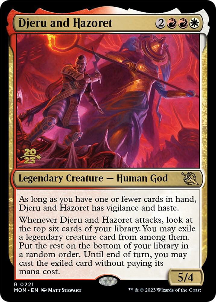 Djeru and Hazoret 221 (Prerelease Cards)  - Foil | Good Games Adelaide SA