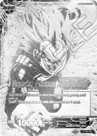 Vegeta // Vegeta, Furious Awakening (Championship Final 2019) (SIlver Metal Foil) (P-163) [Tournament Promotion Cards] | Good Games Adelaide SA