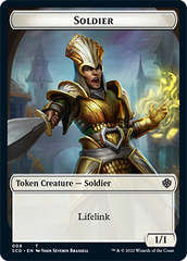 Elf Warrior // Soldier Double-Sided Token [Starter Commander Decks] | Good Games Adelaide SA