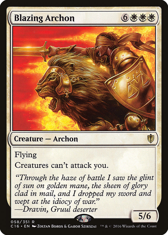 Blazing Archon [Commander 2016] | Good Games Adelaide SA