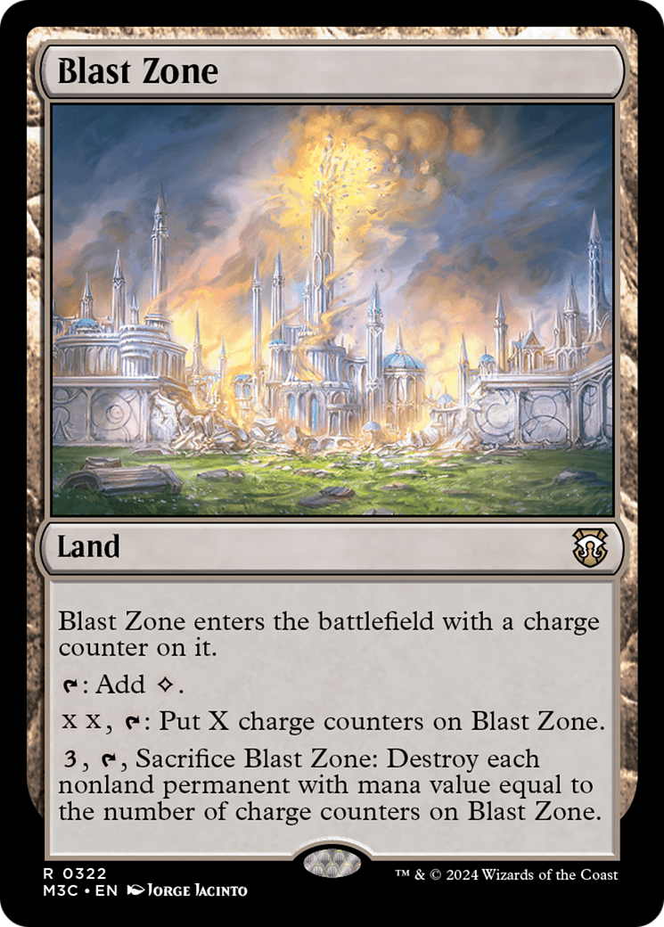 Blast Zone (Ripple Foil) [Modern Horizons 3 Commander] | Good Games Adelaide SA