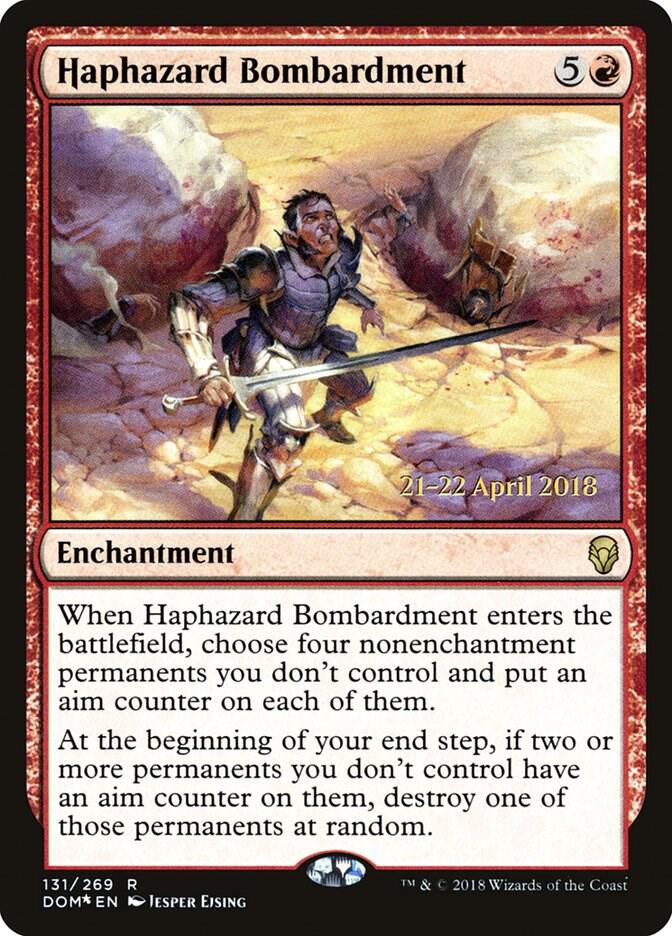 Haphazard Bombardment 131 (Prerelease Cards)  - Foil | Good Games Adelaide SA