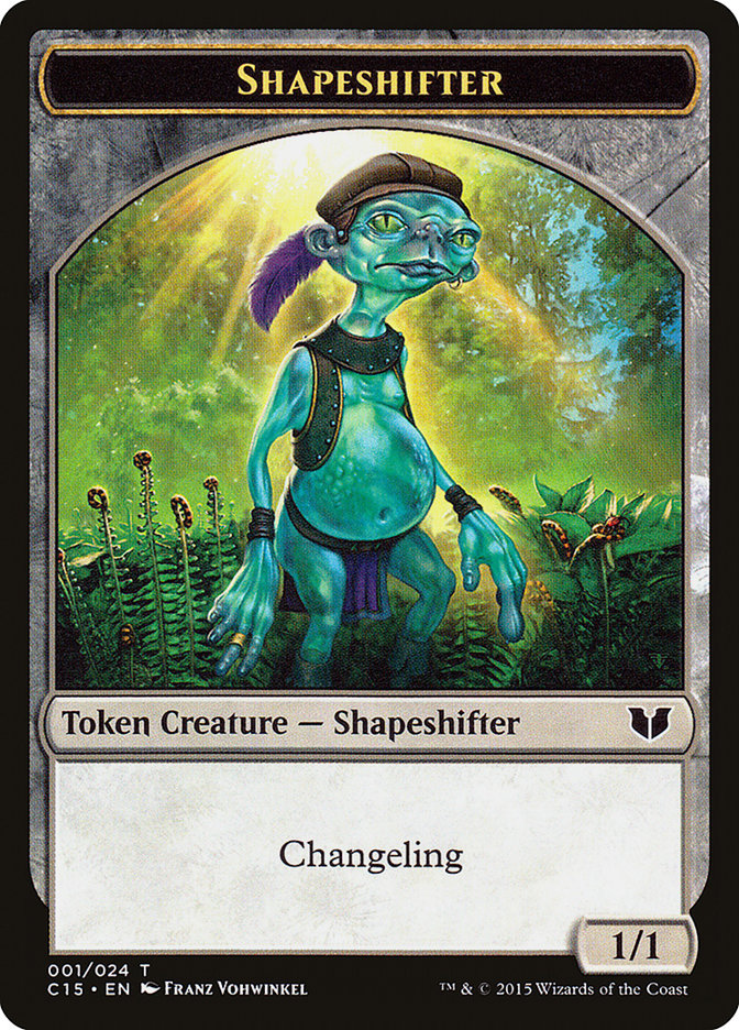 Elemental Shaman // Shapeshifter Double-Sided Token [Commander 2015 Tokens] | Good Games Adelaide SA