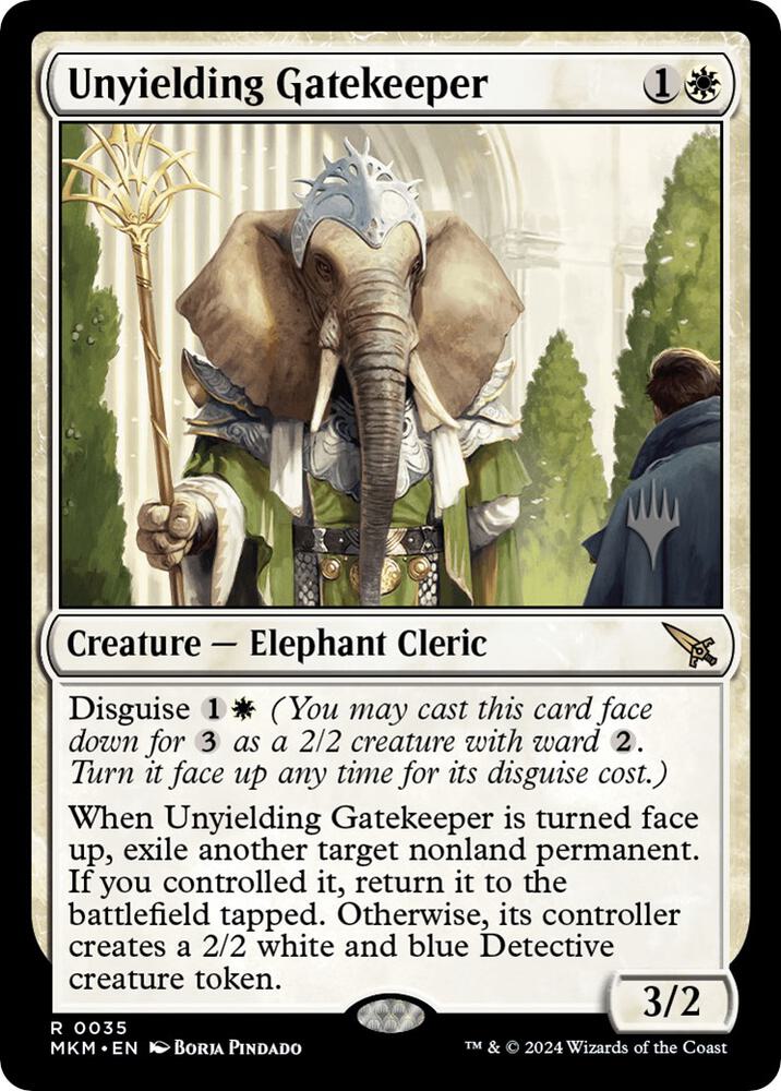 Unyielding Gatekeeper 35 (Promo Pack: Murders at Karlov Manor)  - Foil | Good Games Adelaide SA