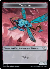 Thopter // Beast Double-Sided Token [March of the Machine Commander Tokens] | Good Games Adelaide SA