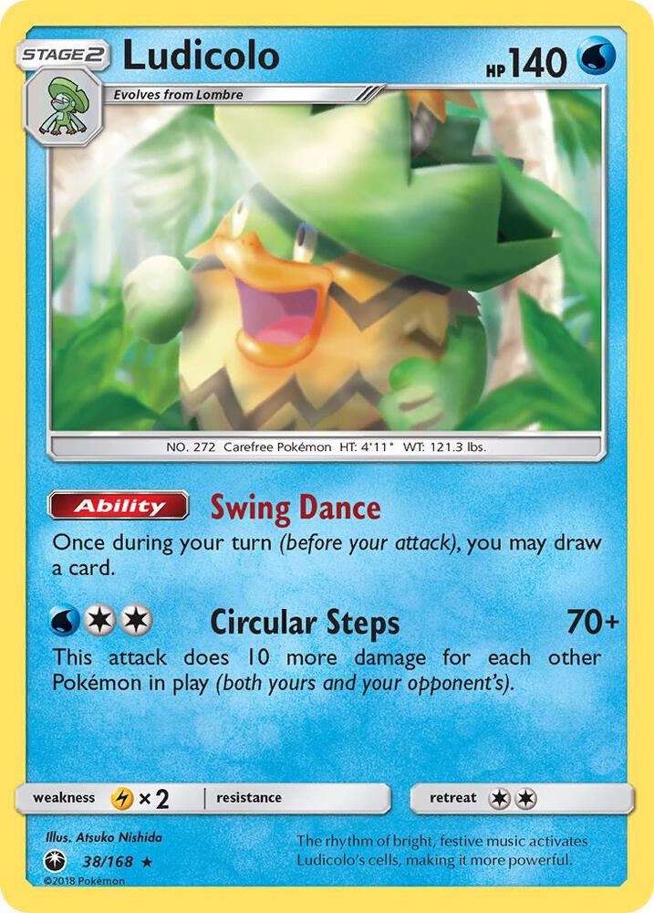 Ludicolo 38/168 (SM - Celestial Storm)  - Holofoil | Good Games Adelaide SA