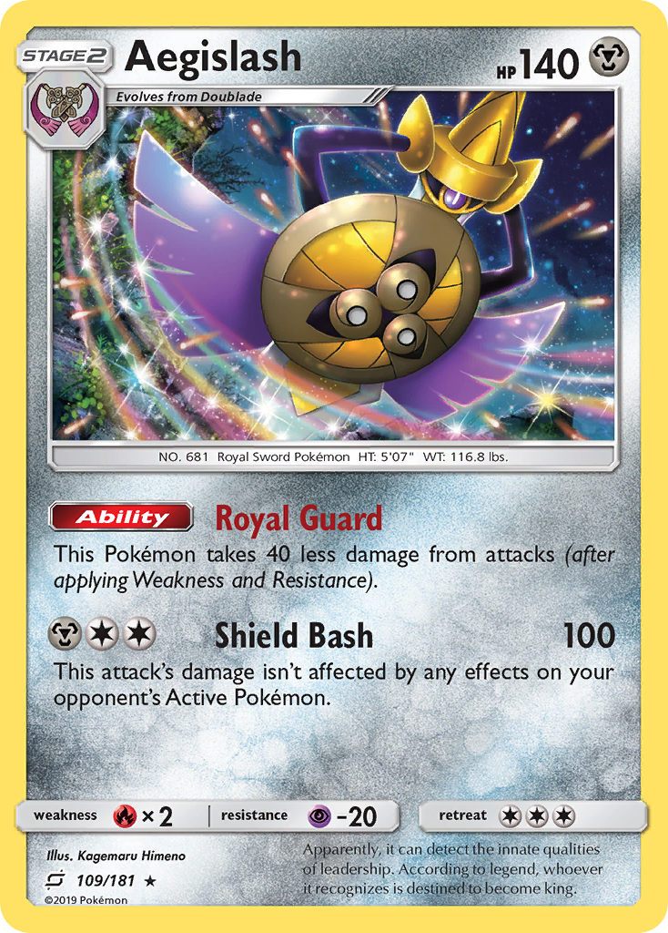 Aegislash (109/181) [Sun & Moon: Team Up] | Good Games Adelaide SA
