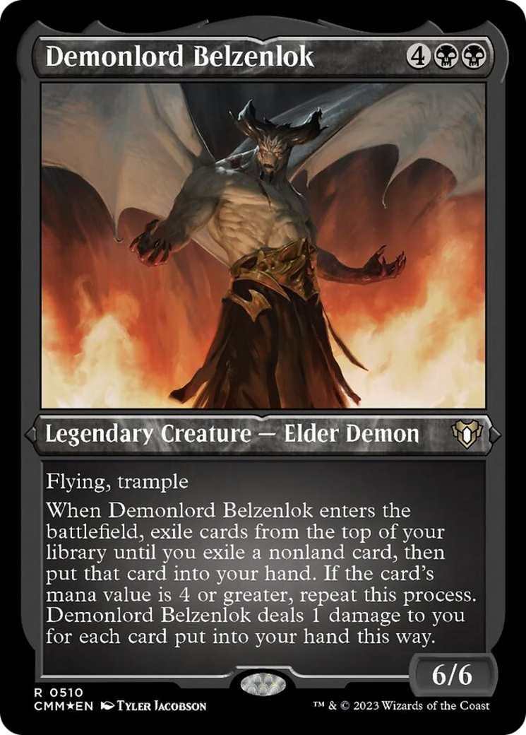 Demonlord Belzenlok (Foil Etched) [Commander Masters] | Good Games Adelaide SA
