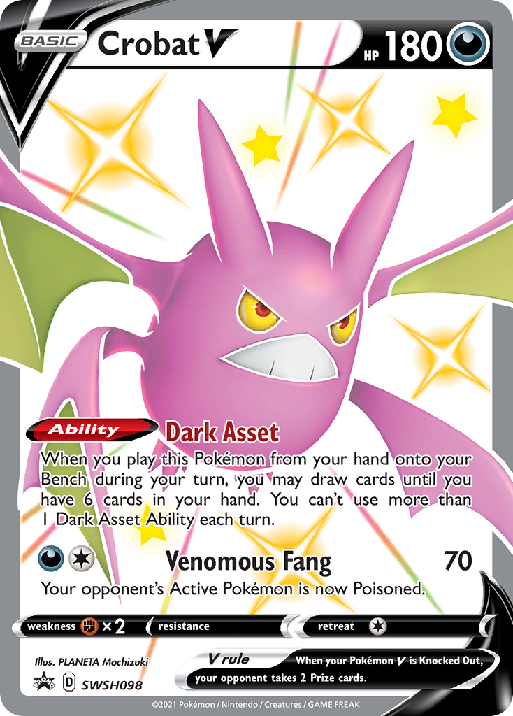 Crobat V (SWSH098) [Sword & Shield: Black Star Promos] | Good Games Adelaide SA