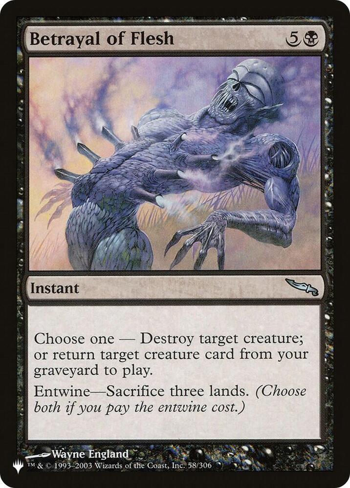 Betrayal of Flesh 58/306 (The List Reprints)  | Good Games Adelaide SA