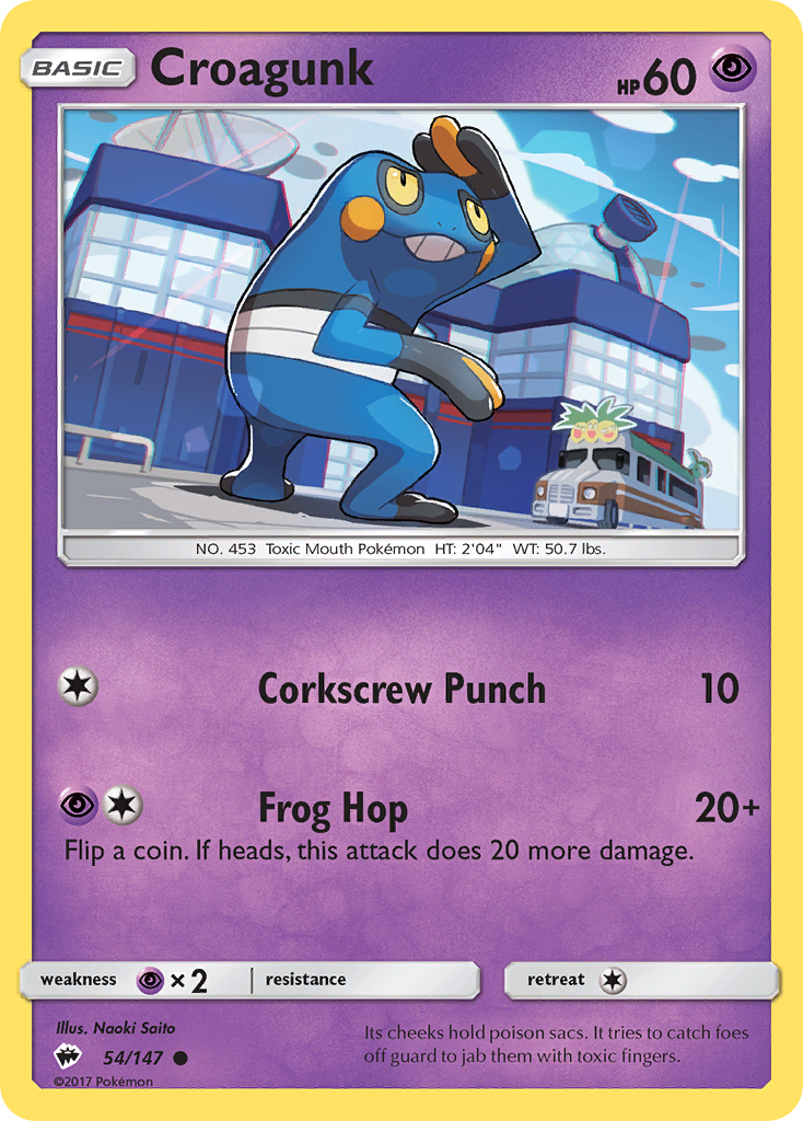 Croagunk (54/147) [Sun & Moon: Burning Shadows] | Good Games Adelaide SA