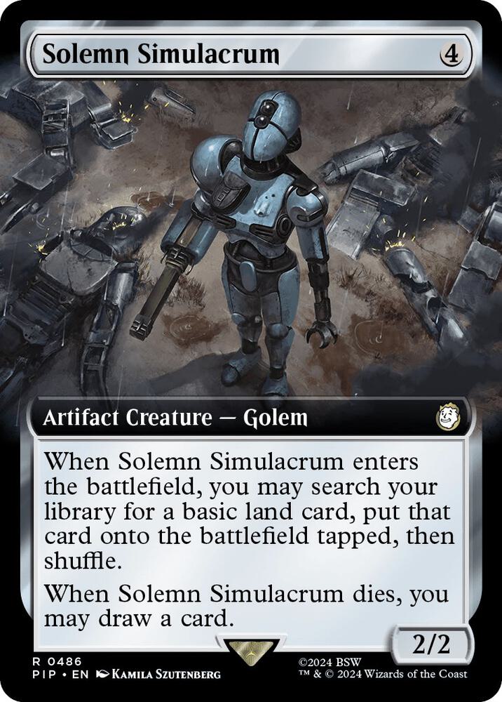 Solemn Simulacrum 486 (Universes Beyond: Fallout)  - Foil | Good Games Adelaide SA