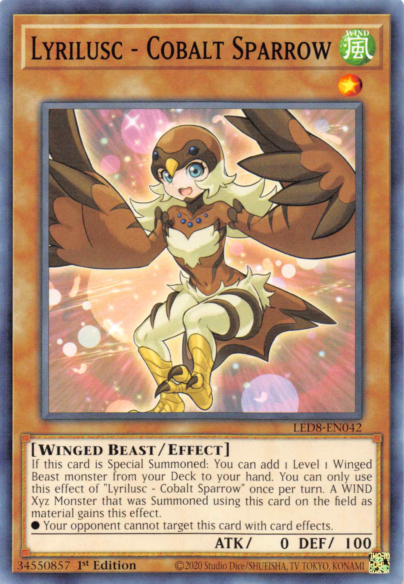 Lyrilusc - Cobalt Sparrow [LED8-EN042] Common | Good Games Adelaide SA
