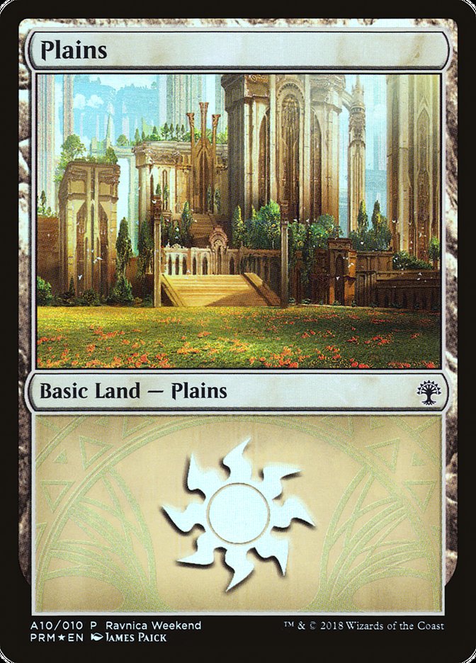 Plains - Selesnya (A10) [GRN Ravnica Weekend] | Good Games Adelaide SA
