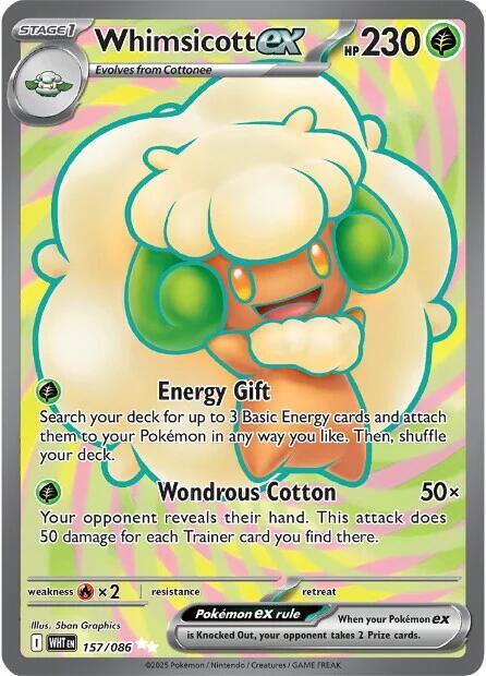 Whimsicott ex 157/086 157/086 (SV: White Flare)  - Holofoil | Good Games Adelaide SA