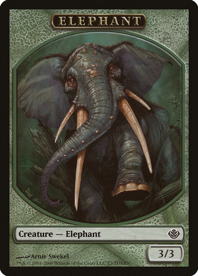 Elephant Token T3 (Duel Decks: Garruk vs. Liliana)  | Good Games Adelaide SA