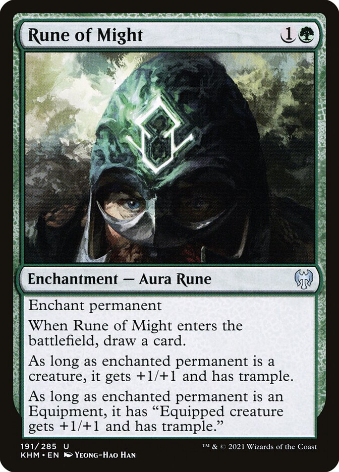 Rune of Might 191 (Kaldheim)  - Foil | Good Games Adelaide SA