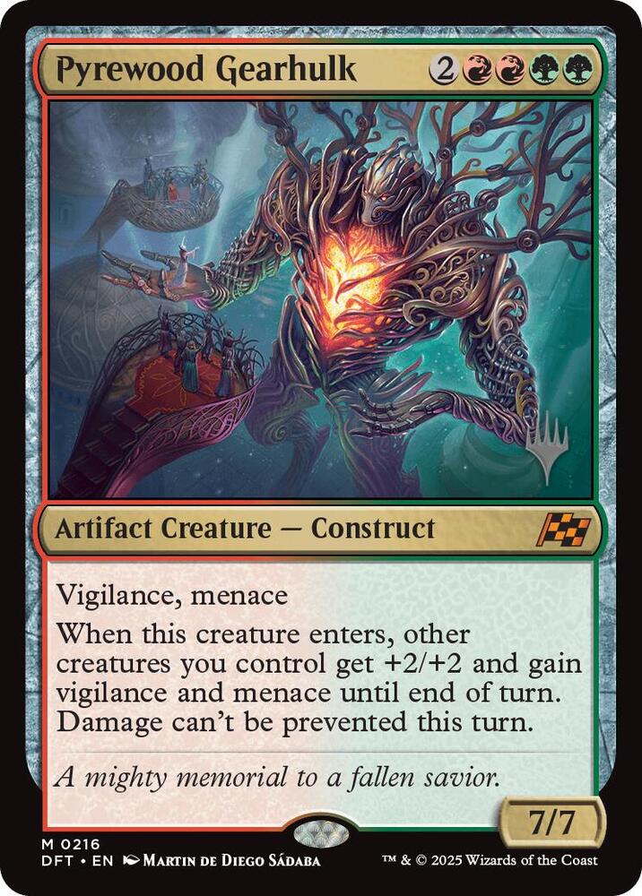 Pyrewood Gearhulk 216 (Promo Pack: Aetherdrift)  - Foil | Good Games Adelaide SA
